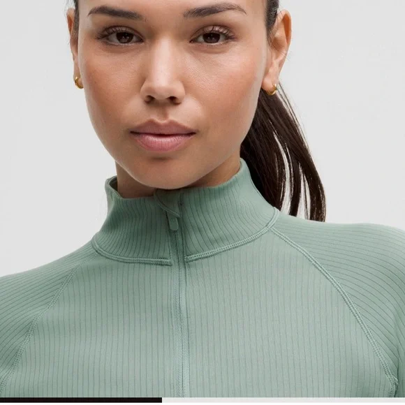 It's Rulu Ribbed Cropped Half
Zip - Picture 4 of 9